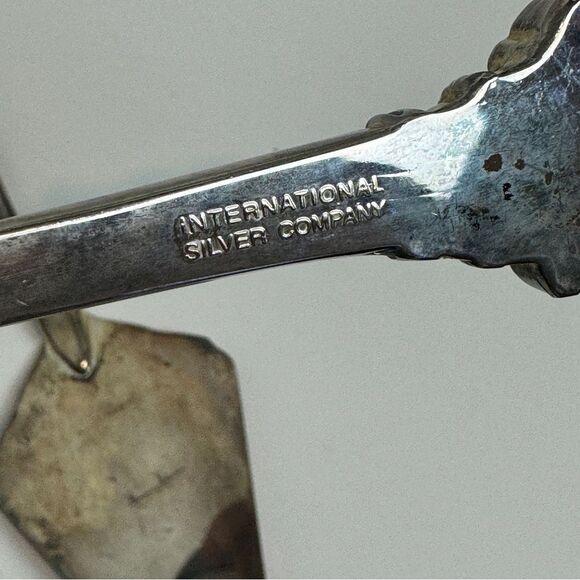 International Silver Co Silver plated Christmas Serving Set Spoon Fork Cake - Picture 3 of 4